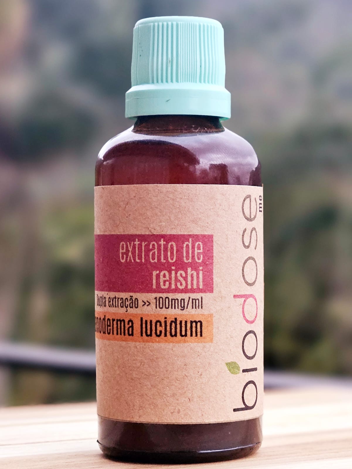 Extrato hidro alcoólico de cogumelo Reishi - Ganoderma Lucidum. Biodose.